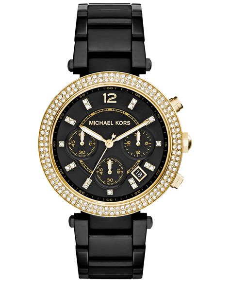 black mk watch women's